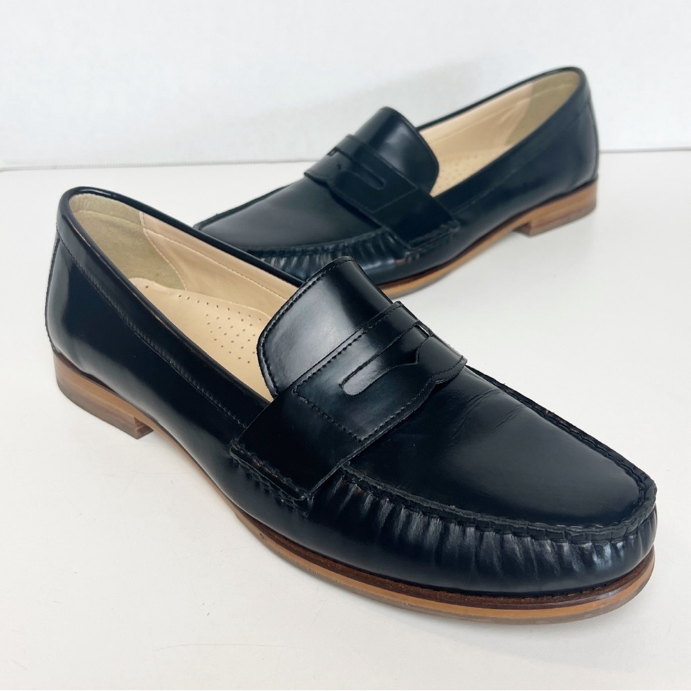 •COLE HAAN• Black Leather Pinch Penny Loafer Size 10B Style D41043
